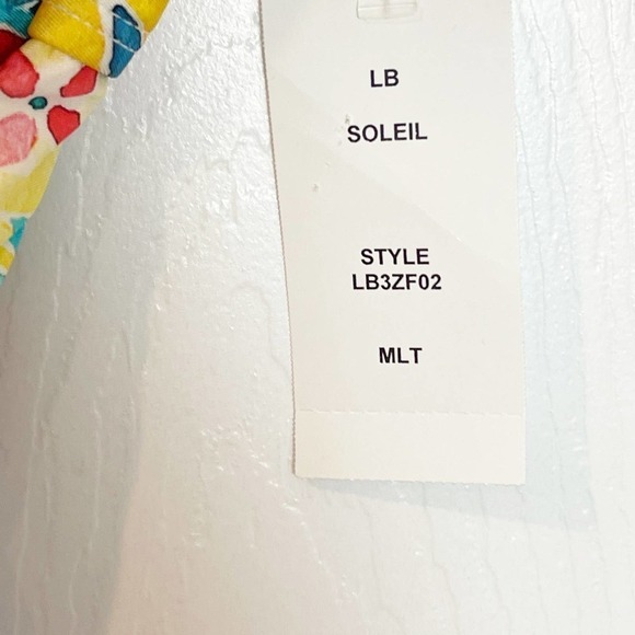 La Blanca Standard Twist Keyhole One Piece Swimsuit Multicolor Womens Size 6 NWT - Picture 10 of 10